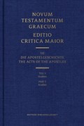 Novum Testamentum Graecum - Editio Critica Maior Vol. III: Chapters 1-14 | auteur onbekend | 