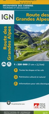 Route des Grandes Alpes 1 : 220.000 | auteur onbekend | 9782758540939